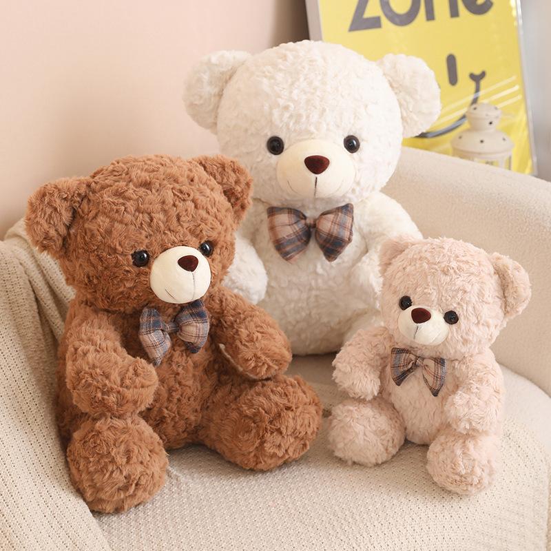 35/50/60CM Cute Sit Bear Plush Toys 5Colour Bear Plushie Pillow Stuffed Soft Dolls for Kids Girls Lover Gifts Room Decor