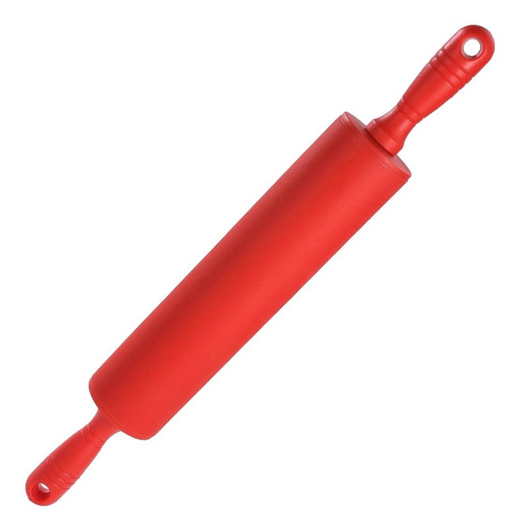 Red Rolling Pin Silicone Silicone Specifications 1 Pc 12in/18in/20in Baking Tool Clean Easy To Clean For Flatten Meats/breads