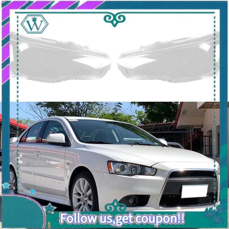 AA92-Car Headlight Shell Lamp Shade Transparent Lens Cover Headlight Cover For Mitsubishi Lancer EX 2010-2016