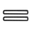 2pcs Carbon Fiber Interior Door Air Vent Frame Trim Cover For Ford Mustang 15-21