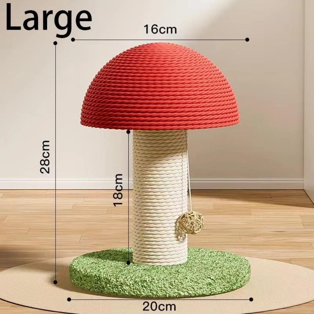Red Mushroom Shaped Cat Scratch Board Scratch Resistant Cat Toys New Cat Scratcher  Pet Supplies