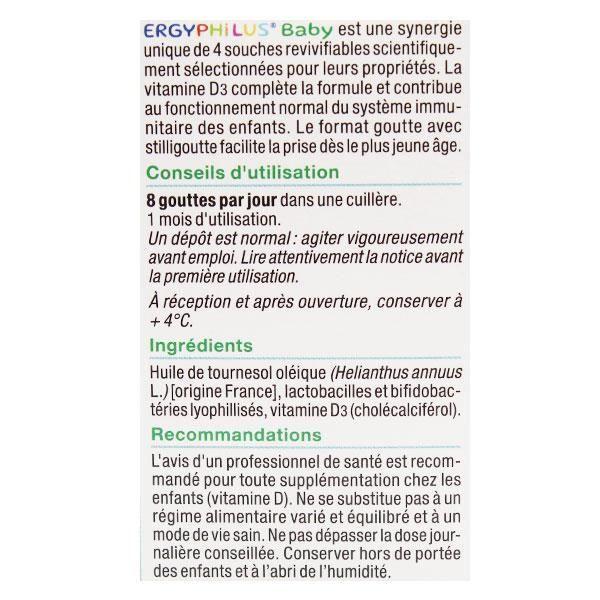 Nutergia Ergyphilus Baby Probiotiques 10ml