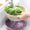 Dual-Layer Plastic Kitchen Drain Basket for Fruits & Vegetables