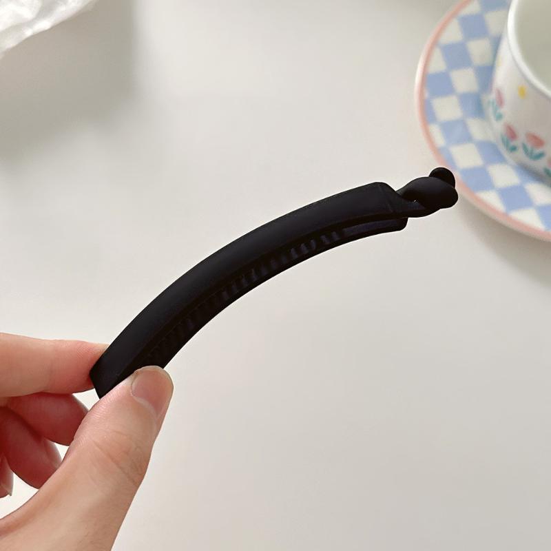 Acrylic Banana Clips 5Pcs Damage-free Strong Hold Ponytail Hairpins for Women Girls Daily Hair Styling