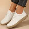 Lightweight Comfort Flat Shoes for Women 2025 Autumn Thick Sole Lace Up Sneakers Woman Breathable Non Slip Platform Casual Shoes