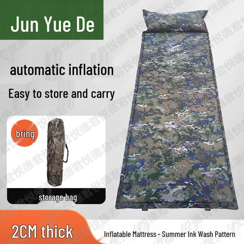 Self-Inflating Camping Sleeping Pad with Pillow