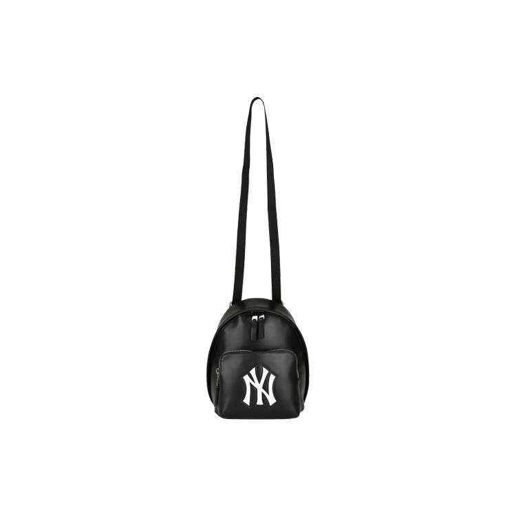 New MLB Polyester With PU Backpack Shoulder Bag, Crossbody Bag Regular Unisex Black 32BGP4941-50L
