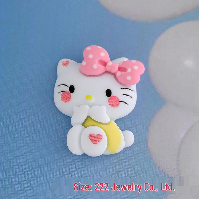 Popular Cartoon KT Cat DIY Resin Phone Case & Storage Box Kit розовый