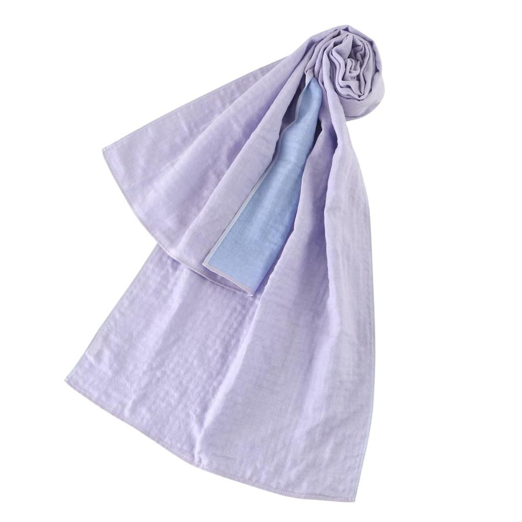 UCHINO Soothing Reversible Marshmallow Gauze Standard 100 A perfect 88M1P748 Scarf Scarf. Moisturizing, breathable, absorbent, washable, lightweight,