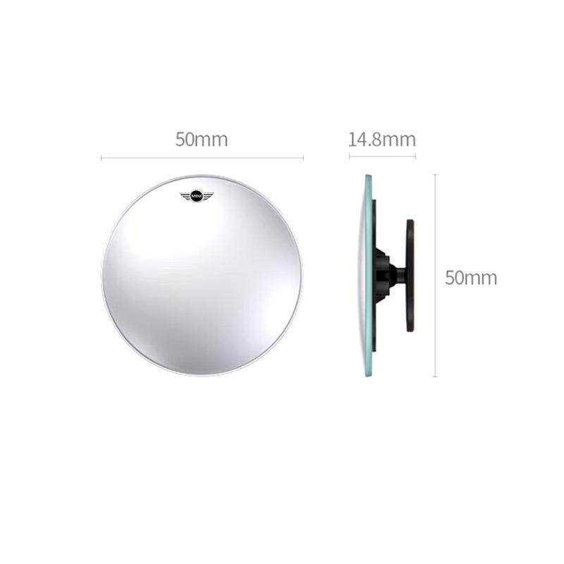 2Pcs Car Blind Spot Rear View Mirror Wide Angle Adjustable Small Round Mirror For MINI Cooper Fridge One F56 R56 R57 R58 R59 R60
