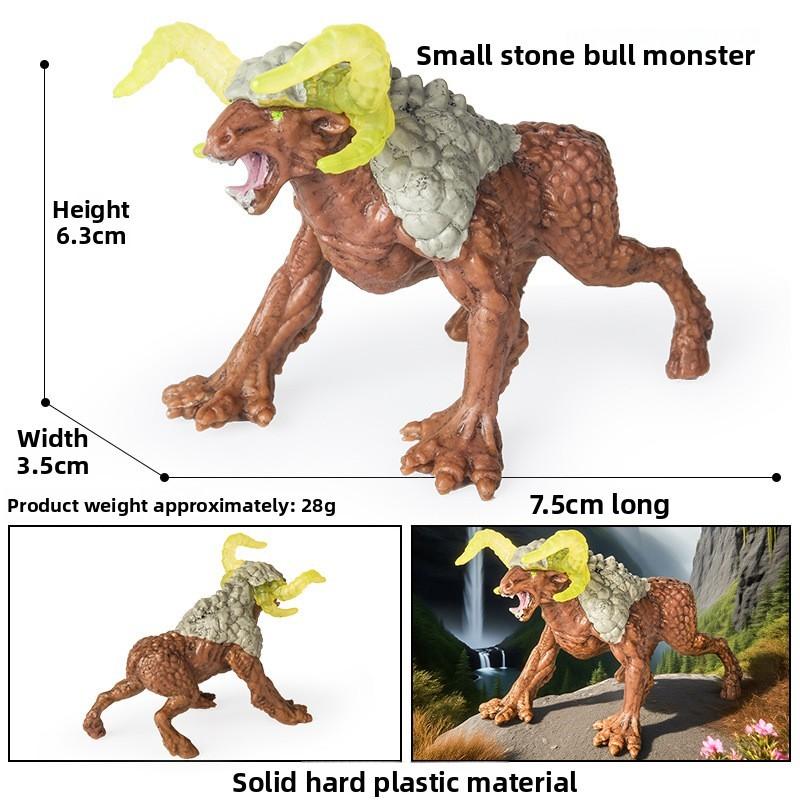 Simulation Mythical Animal Cow Monster Ice Dragon Fiery Eagle Ornament Model