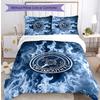Portsmouth FC Bedwäsche-Set 3-teilig, atmungsaktiver Bettbezug mit Kissenbezügen, dekorative Bettwäsche für Schlafzimmer, Zuhause