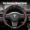 For Model Y Model X Model 3 Model S Car Steering Wheel Cover Anti-slip Breathable O-shaped Auto Steering Cover Accessories