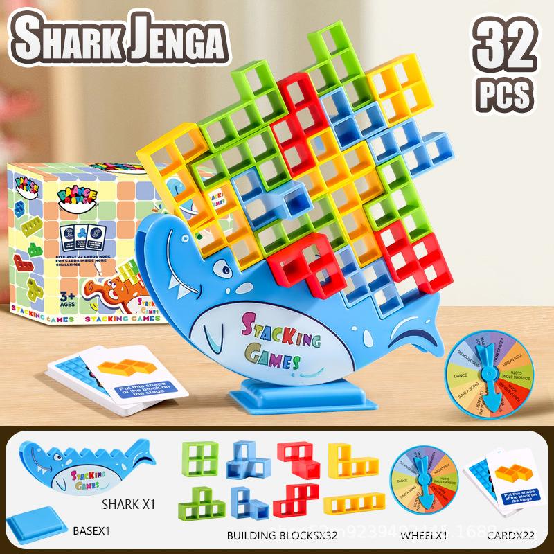 16-64pc Stacking Balance Blocks board games for party gathering prop Desktop Parent Child Interaction game toys birthday gifts