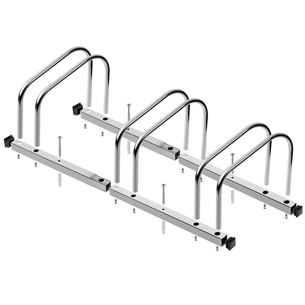 KADAX Steel Silver Bicycle Stand