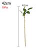 10Pcs Home Decor Flowers Stick Rod with Artificial Leaves Rose Flowers Head Decoration