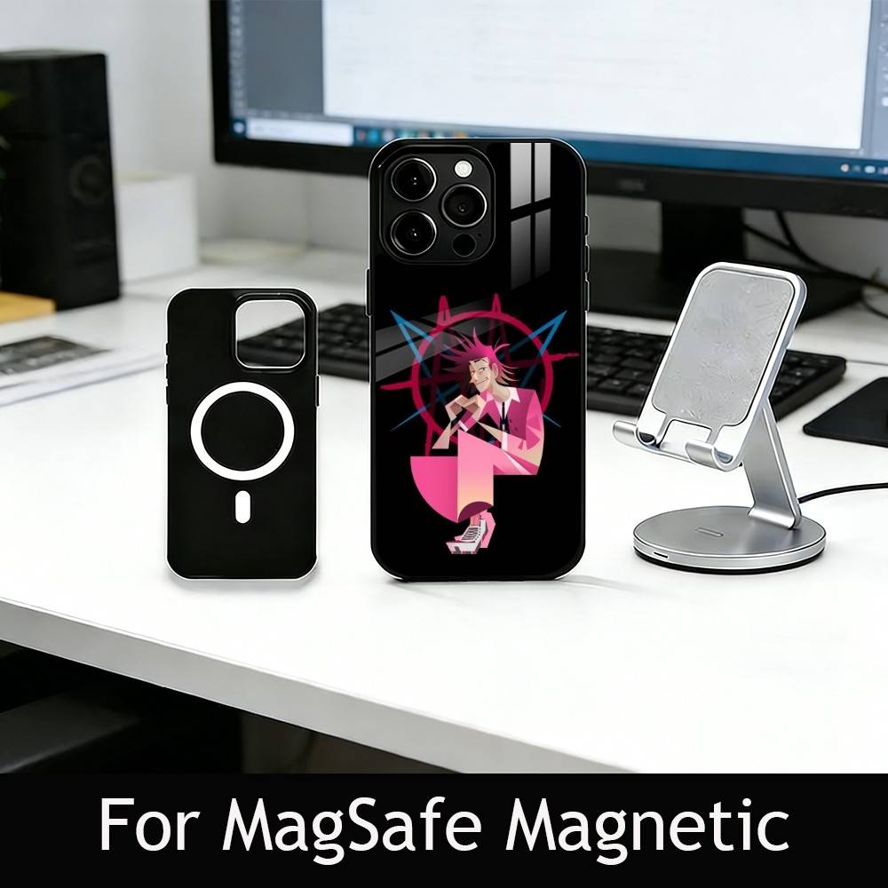 

M-MSI Band Phone Case For iPhone17,16,15,14,13,12,11 Plus,Pro Magnetic with Magsafe Wireless Charging iPhone14PROMAX