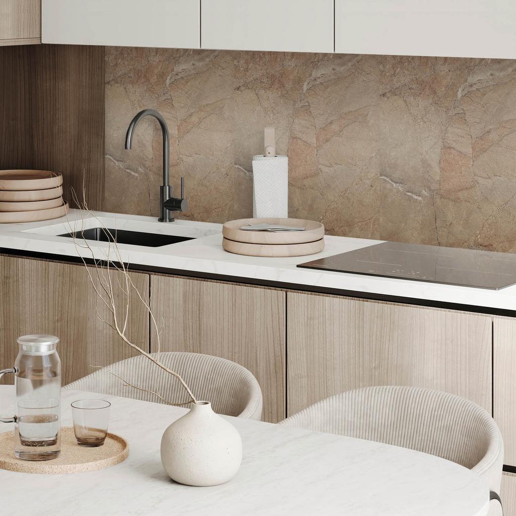 Dekor Ścienny Panel Pcv Ze Wzorem Do Pokoju 100X50 Cm Naturalny Wzór Kamienia