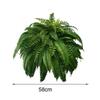 1 Set 28 Leaves Artificial Fern Wedding Faux Greenery Outdoor Garden Yard Plastic Plants Fake Fern Leaves Home Party Decoration