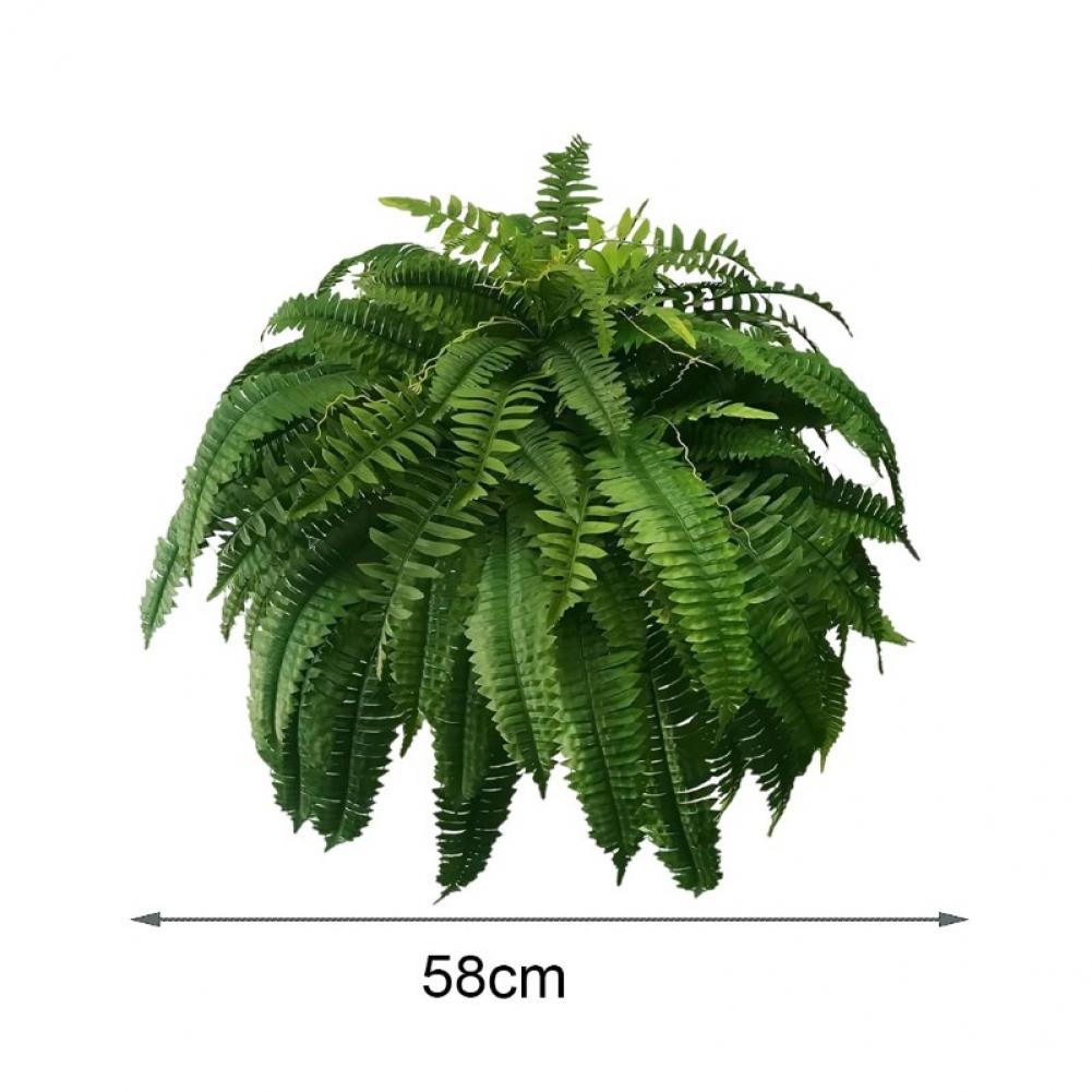 1 Set 28 Leaves Artificial Fern Wedding Faux Greenery Outdoor Garden Yard Plastic Plants Fake Fern Leaves Home Party Decoration