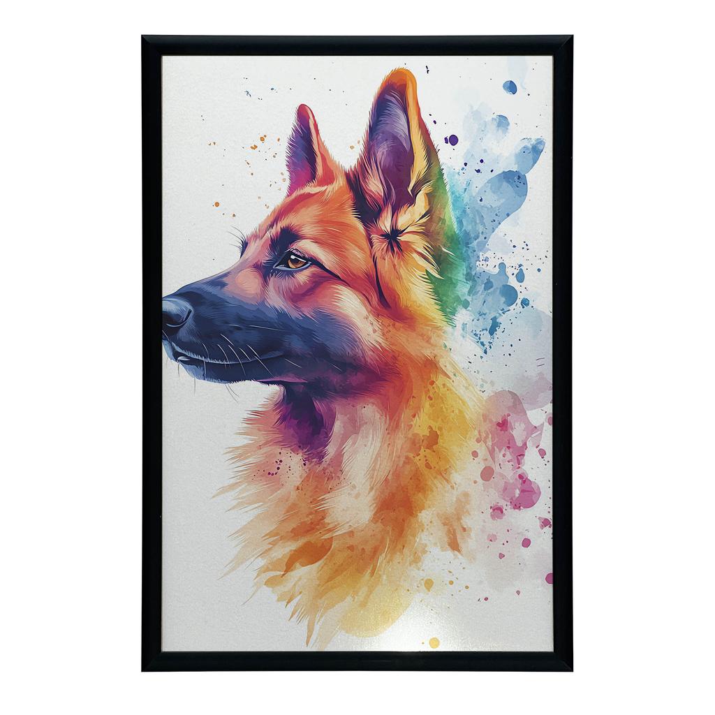 Plakat Z Owczarkiem Niemieckim Plakat Z Owczarkiem Niemieckim, 30X40 Cm, Bez Ramy, Papier Matowy 230 Gsm