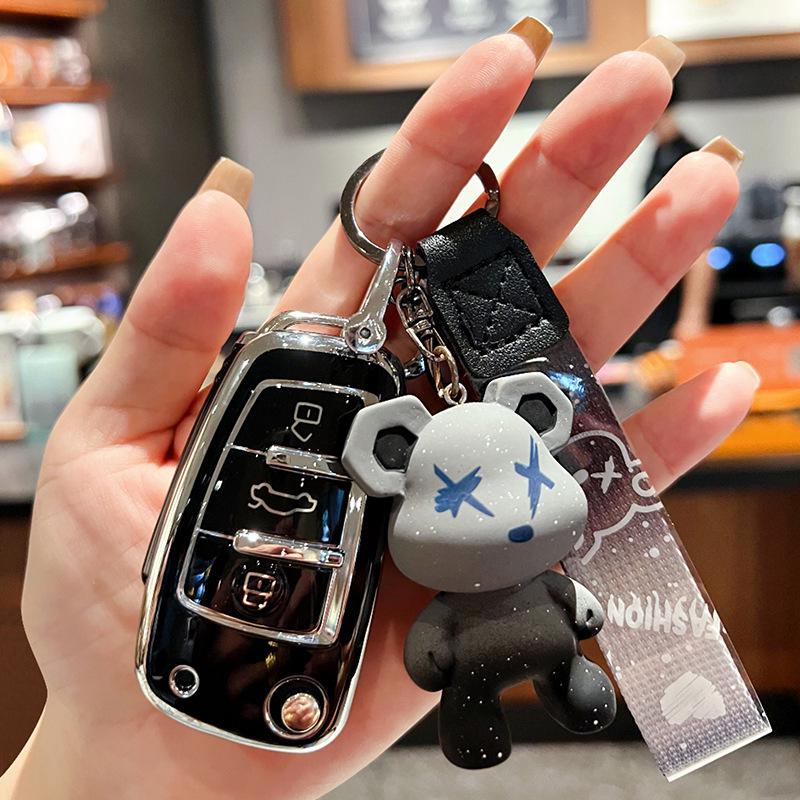 Chery Key Case for Tiggo 3x, Arrizo 5, and QQ Ice Cream - High-End Protective Shell with Buckle for Women.