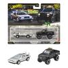 Hot Wheels Premium 2-Pack Back To the Future Time Machine and 1987 Toyota Pickup Truck Vehicles JHW48 3 Years Old and Up