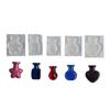 5PCS Silicone Molds Artistic Message Bottles Moulds High Transparency and Reusability Silicone Texture for Workshops