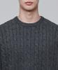 Musinsa Standard Cable Crew Neck Knit [Medium Grey]