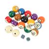 17 PCS Pool Balls Set Standard 16A 16 Colors 57.2mm Dia Resin Professional Billiard Table Balls for Home Entertainment