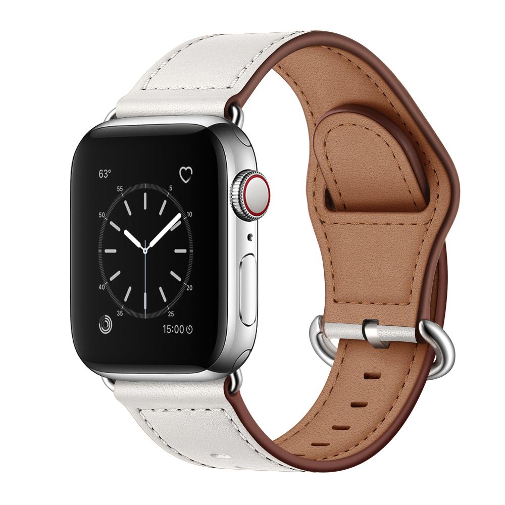 Echtes Lederarmband für Apple Watch Band 44mm 45mm 42mm Luxus-Uhrenarmband für IWatch Serie 7 3 4 5 6 Se 4 Mode-Uhrenarmband