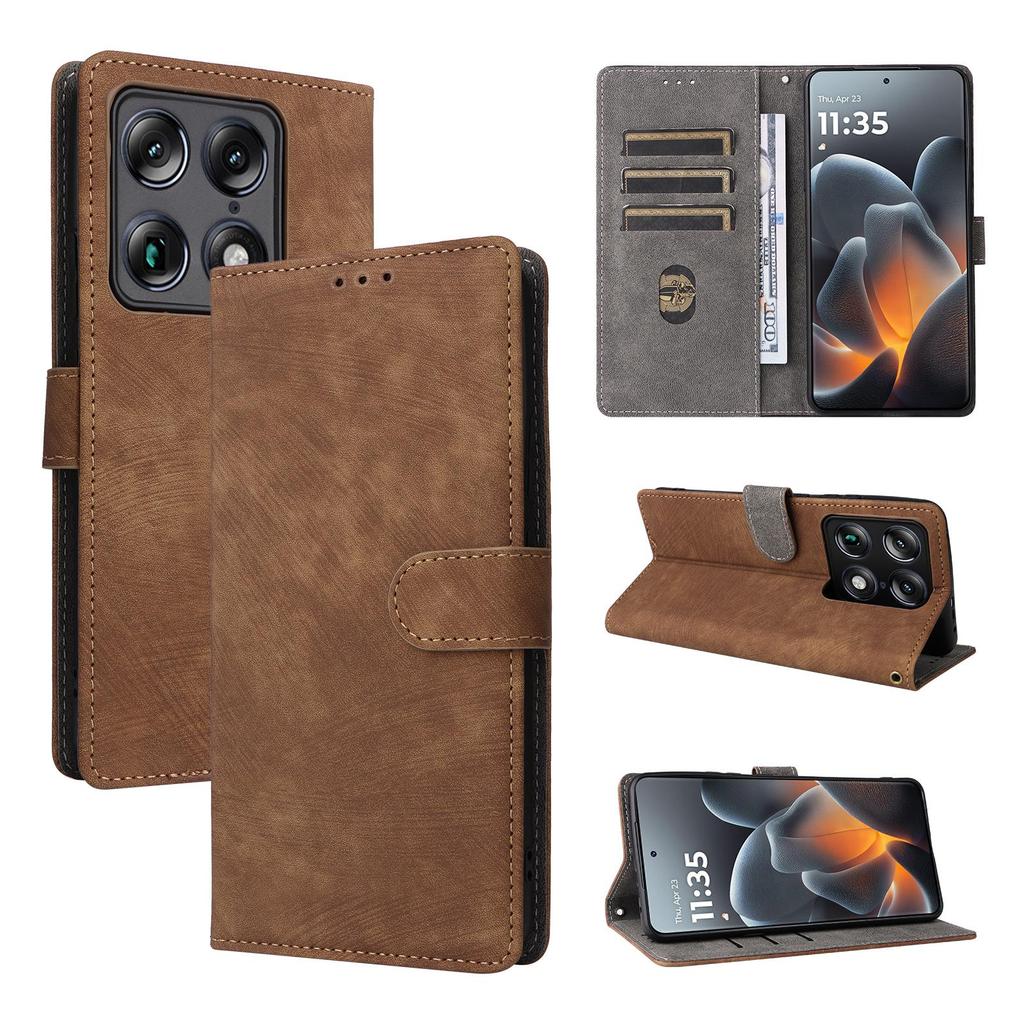 Flip Cover Compatible for Motorola Signature PU Leather Phone Case Full-Body Protection with [RFID Blocking]