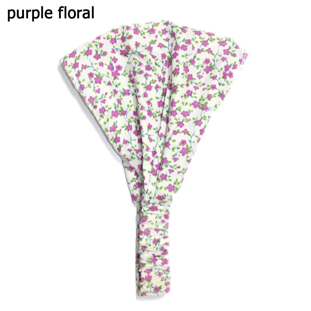 Girls Twisted Cute Baby Turban Kid Floral Polka Dot Print Headscarf Cotton Elastic Headband Bandana Hats Hair Accessories