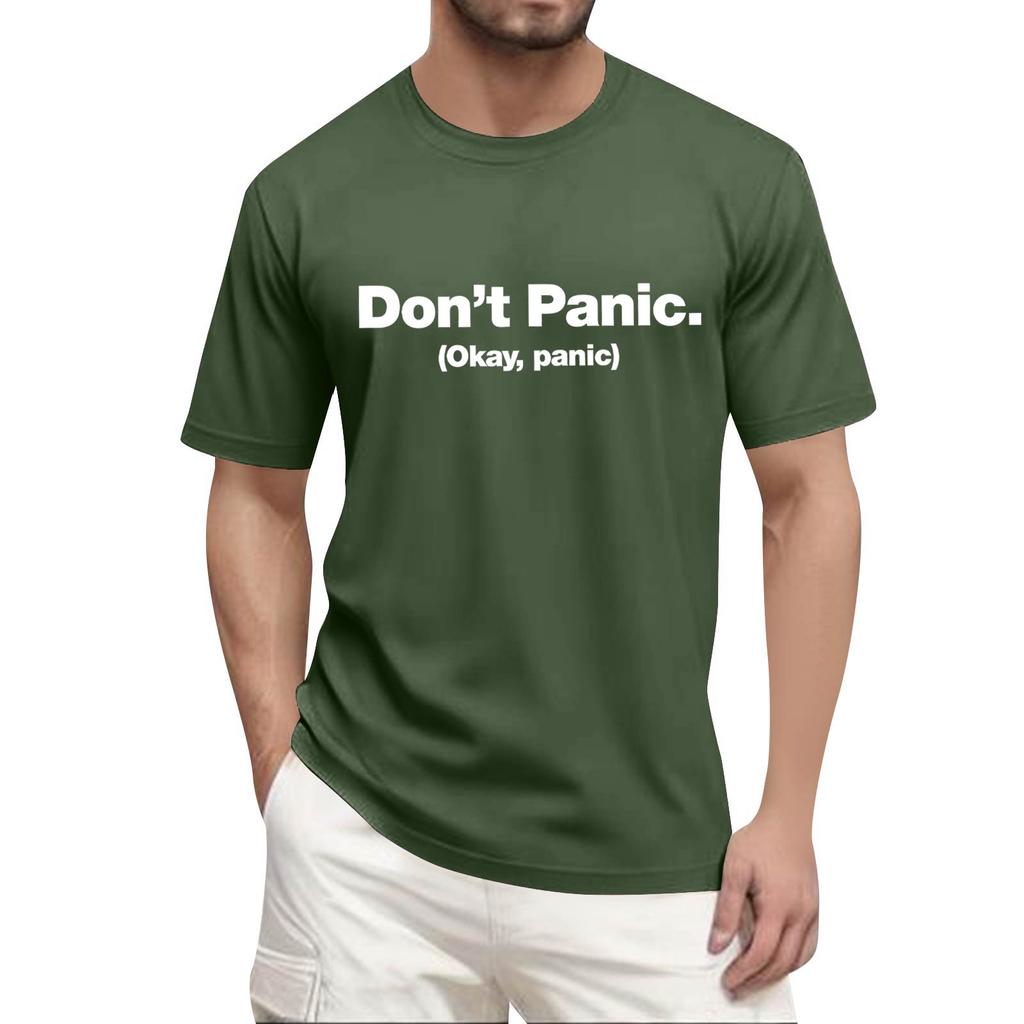 Men'S Fashionable T-Shirt, Street Casual Short Sleeved Clothing