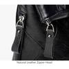 Genuine Leather Women Backpacks Diamond Quilted Daypack Fashion Lock Travelling Commuting Outdoor Backpack Soft Cowhide Backpacks