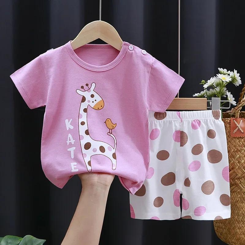 Summer 3D Print Children's Sets Kids Clothes Boys Girl T-shirt Shorts Short Sleeve Children Clothing