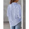 Women's Pocket Loose Top Long Sleeved Work Shirt Top