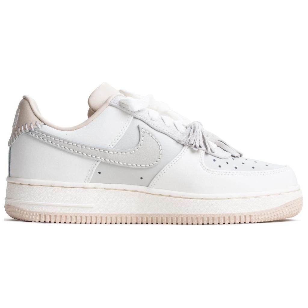 Nike Air Force 1 Low '07 Light Bone Suede Tassels Women's Sneakers HV1813-001