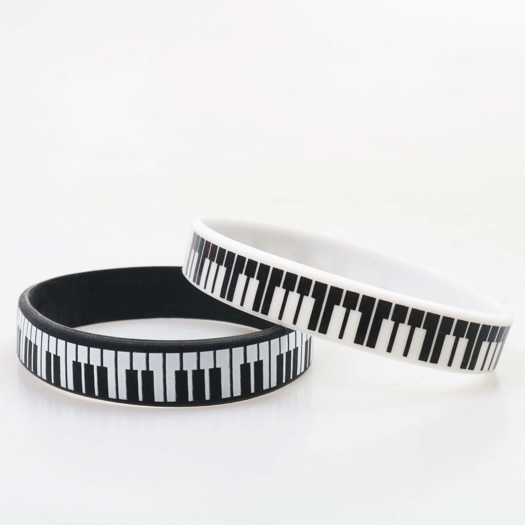 1PCS Music Bracelet Outdoor for  Birthday Gift for Kid Fashion Piano Jewelry Sports  Silicone Wristband