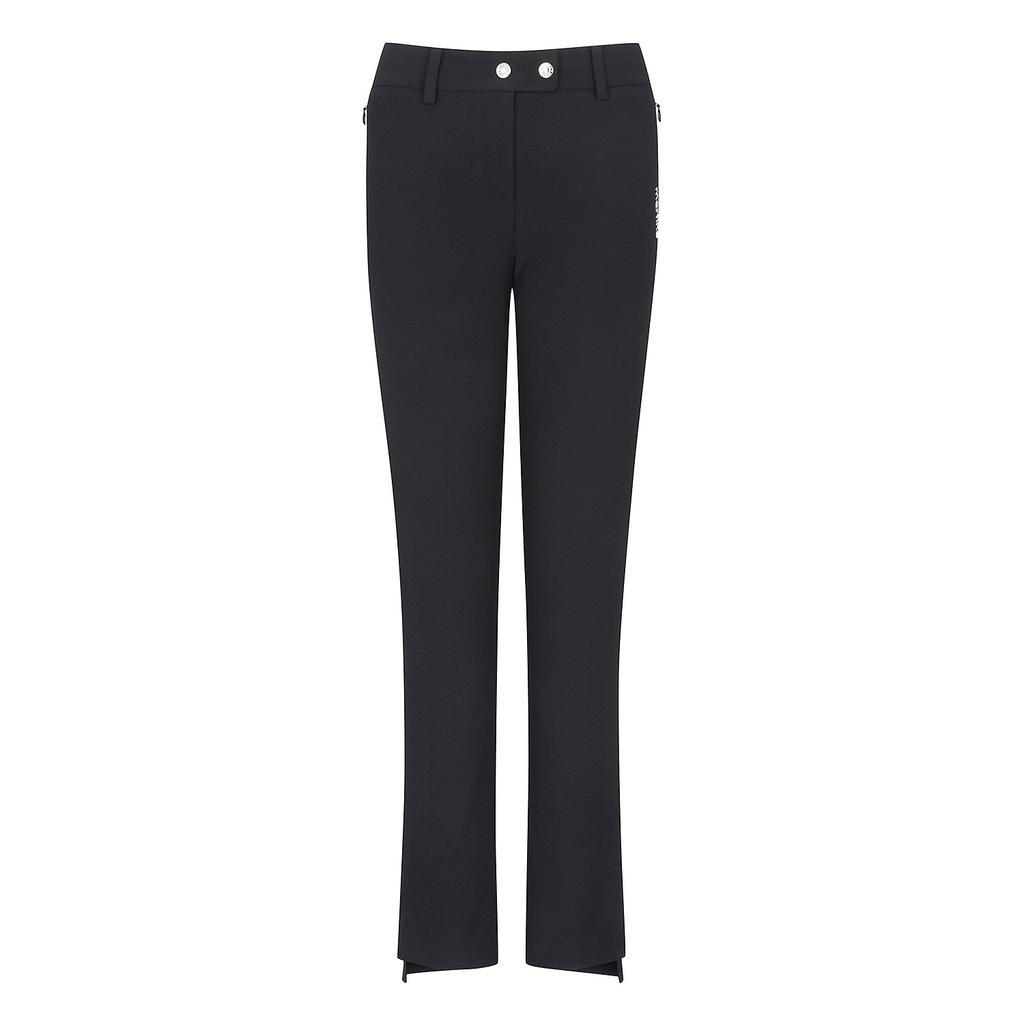 MARTINE GOLF Hem Cutting Slim Pants_Black