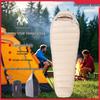 90% Duck Down Mummy Sleeping Bag: Thickened, Portable for Outdoor Camping