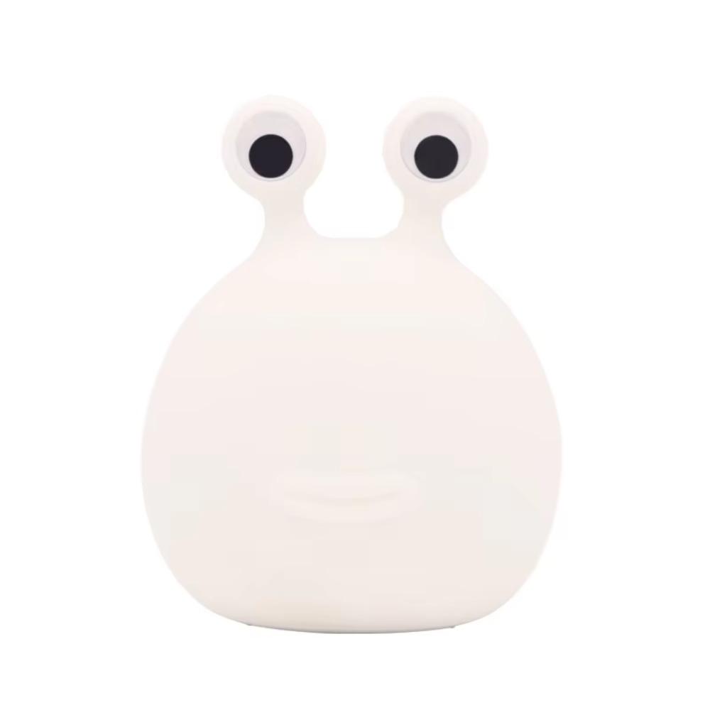 WWPPU Creative Slug Touch Silicone Night Light Kids Eye‑Caring USB Rechargeable Soft Light Table Lamp for Home