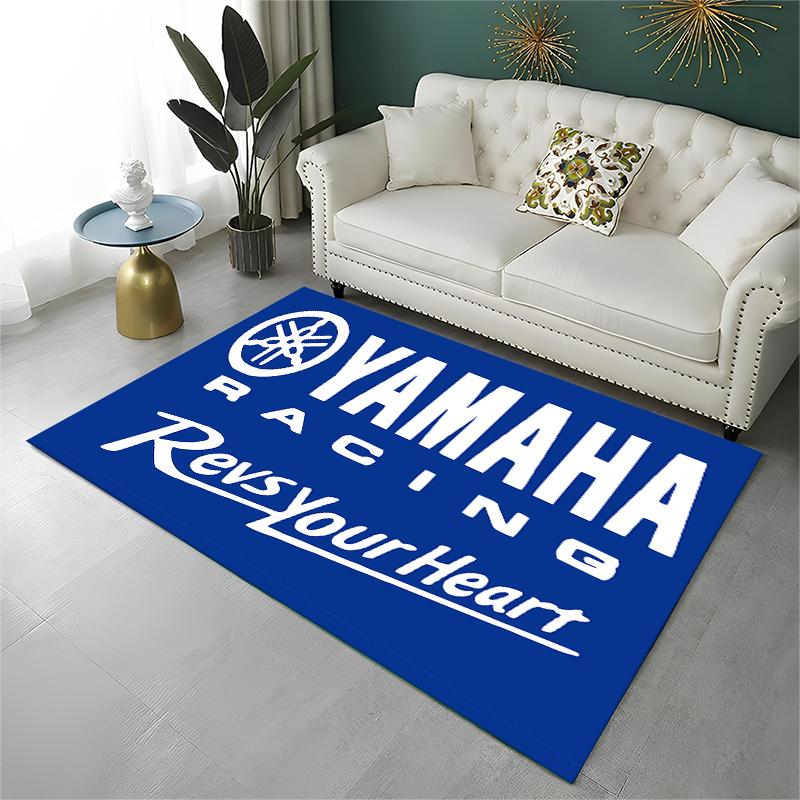 3D Racing Motorcycle Pattern Rug Non Slip Floor Mat For Kids Playroom Bedroom Living Room Home Decor