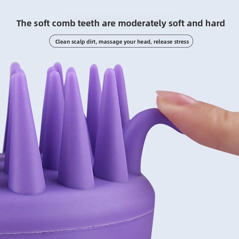 Lazy Shampoo Brush Soft Comb Tooth Adult Bath Cleaning Massage Multifunctional Household Long Tooth Shampoo Brush