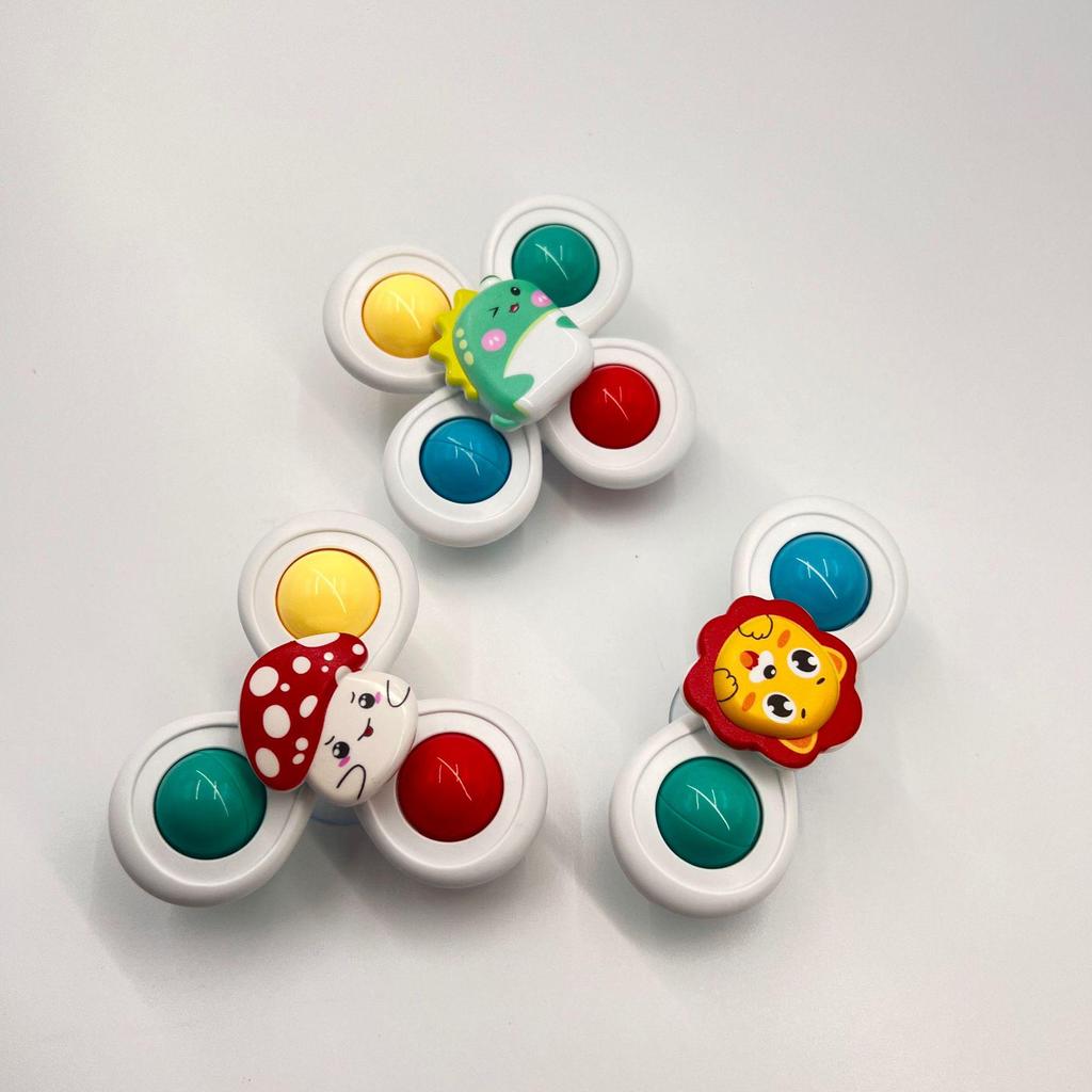Baby Cartoon Blume Beißring: Beruhigender Finger-Spinner mit Saugnapf