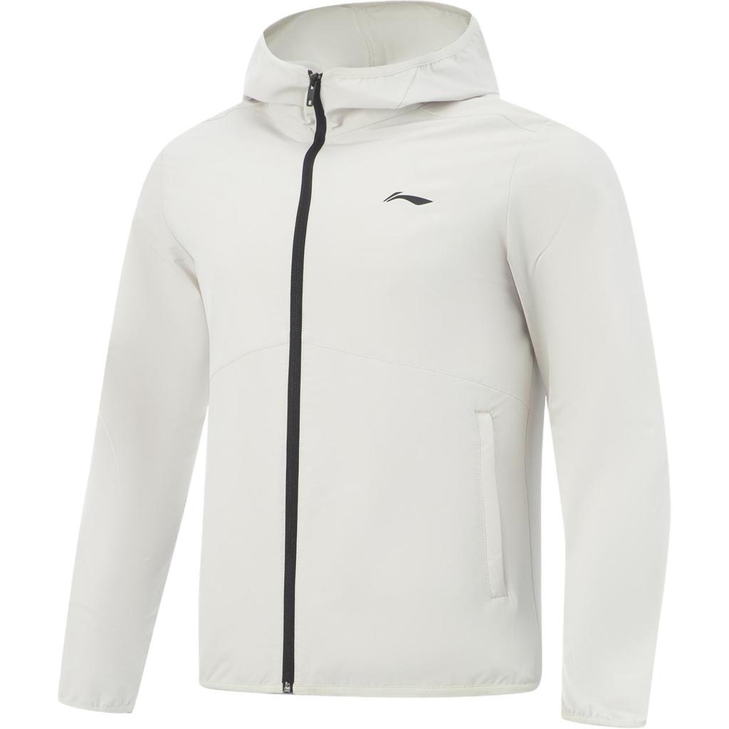 Li Ning Fitness Series Hooded Logo Stitching Windbreaker Men Outerwear AFDVE81-13