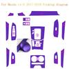 Car-Styling Carbon Fiber Car Interior Center Console Color Change Molding Sticker Decals For Mazda cx-5 2017-