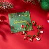 Christmas Bracelet  Snowman Tree Socks Pendant Bracelet,Elasticity Alloy Drop Bracelet for Women Xmas Party Costume Accessories Gift
