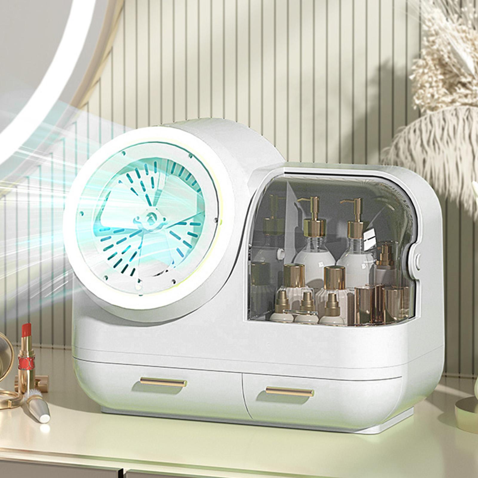 Mirror Fan Makeup Case Large Capacity