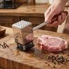 Stainless Steel Meat Tenderizer Tool Handheld Heavy Duty Kitchen Beef Steak Hammer with Non-Slip Handle Kitchen Cooking Tools